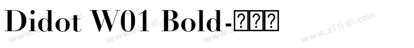 Didot W01 Bold字体转换